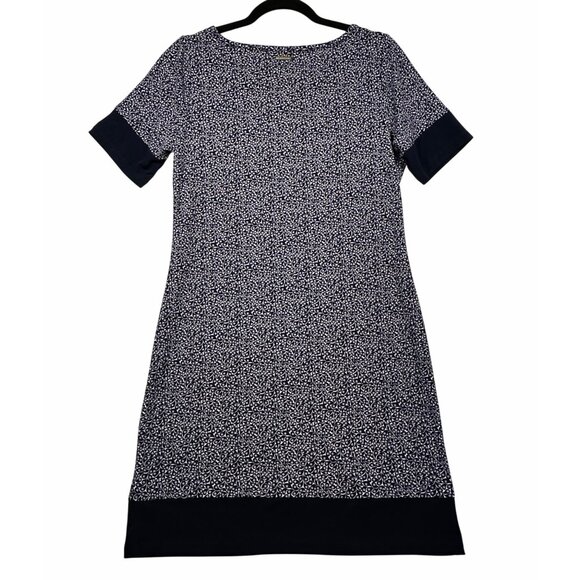 Michael Kors Womens Dress Navy White Floral Print Short Sleeve Size S NWT Preppy - Picture 2 of 12